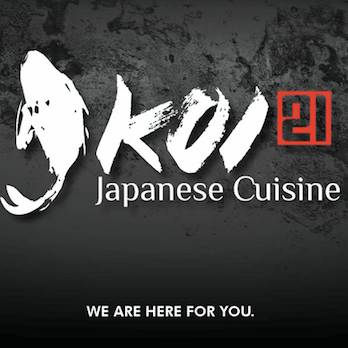 Koi 21 Japanese Cuisine Logo in Pearl River, New York