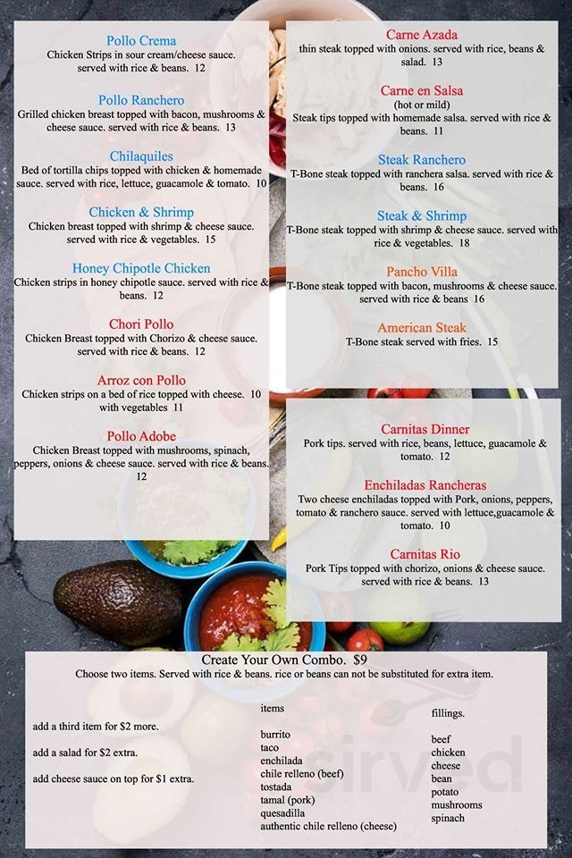 El Rio menus in Oak Hill, West Virginia, United States