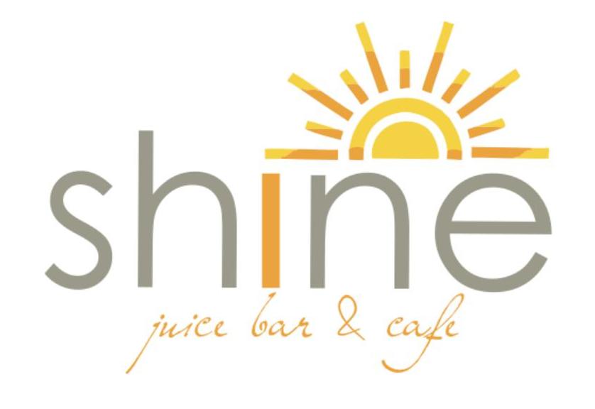 Shine Juice Bar & Cafe Logo in Orillia, Ontario