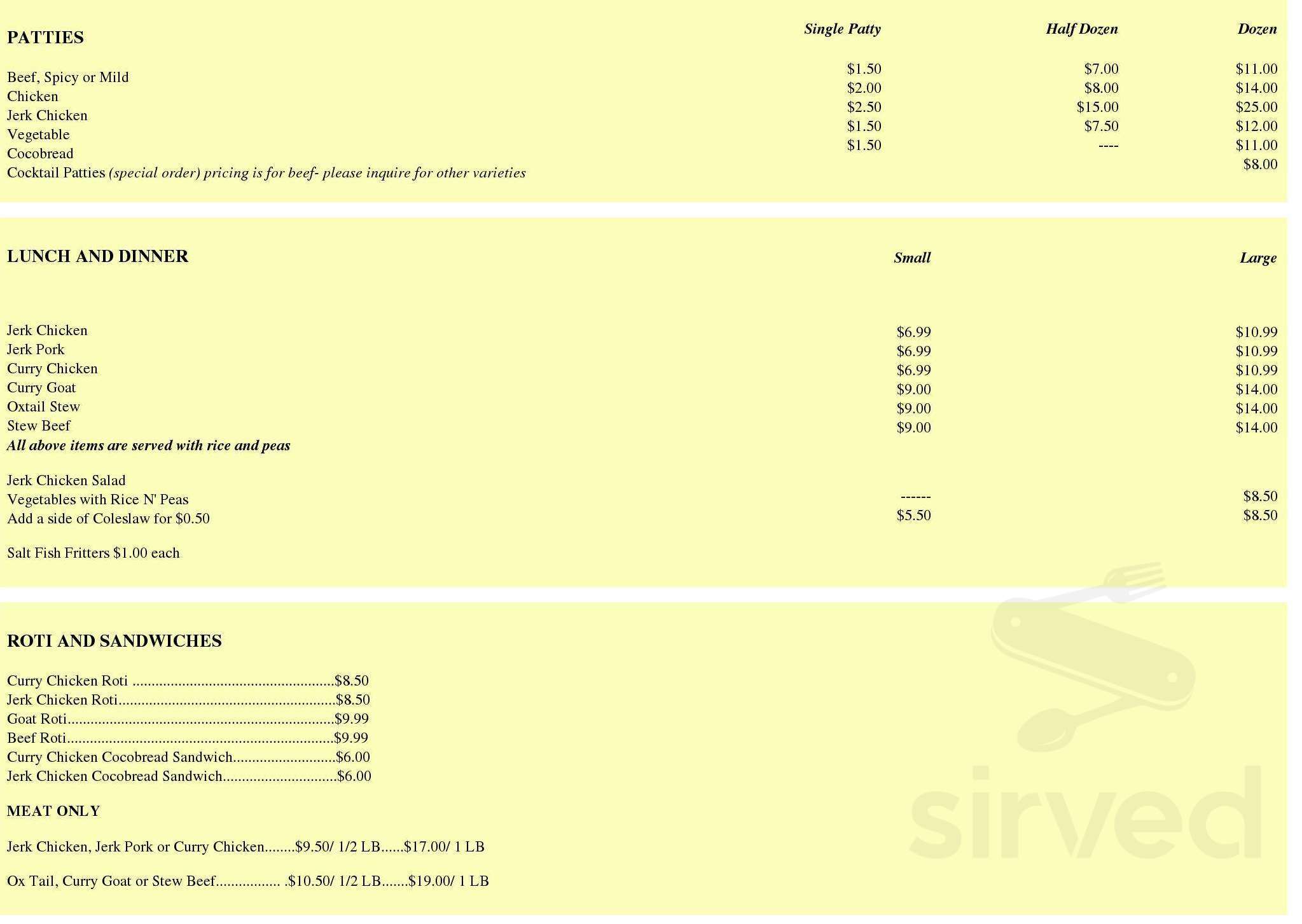 Tweedy's menu in Newmarket, Ontario