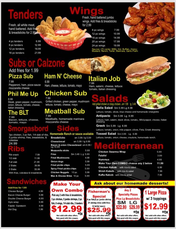 Bella Pizza menu in Westland, Michigan, USA