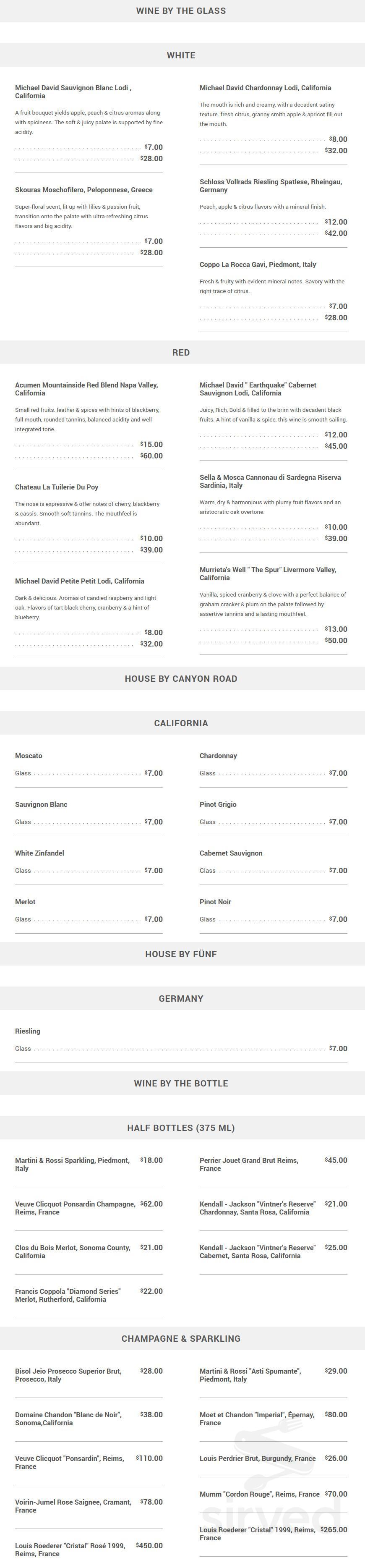 Café Margaux menu in Cocoa, Florida, USA