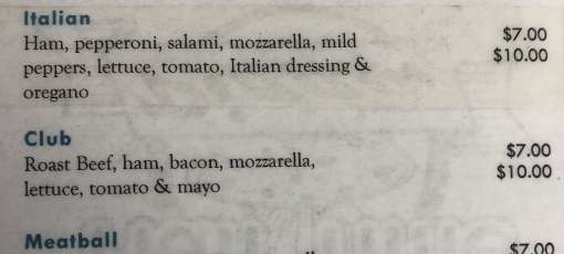 Menu for Half Time Pizza in Toledo, OH | Sirved