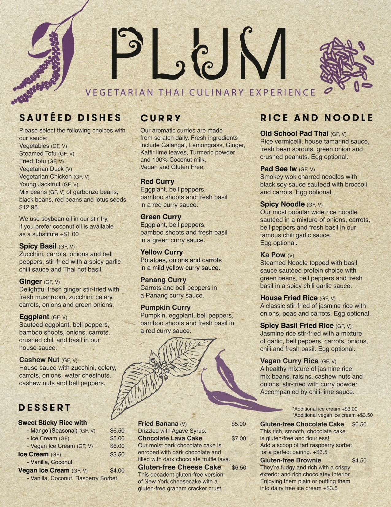 Plum Encinitas menu in Encinitas, California