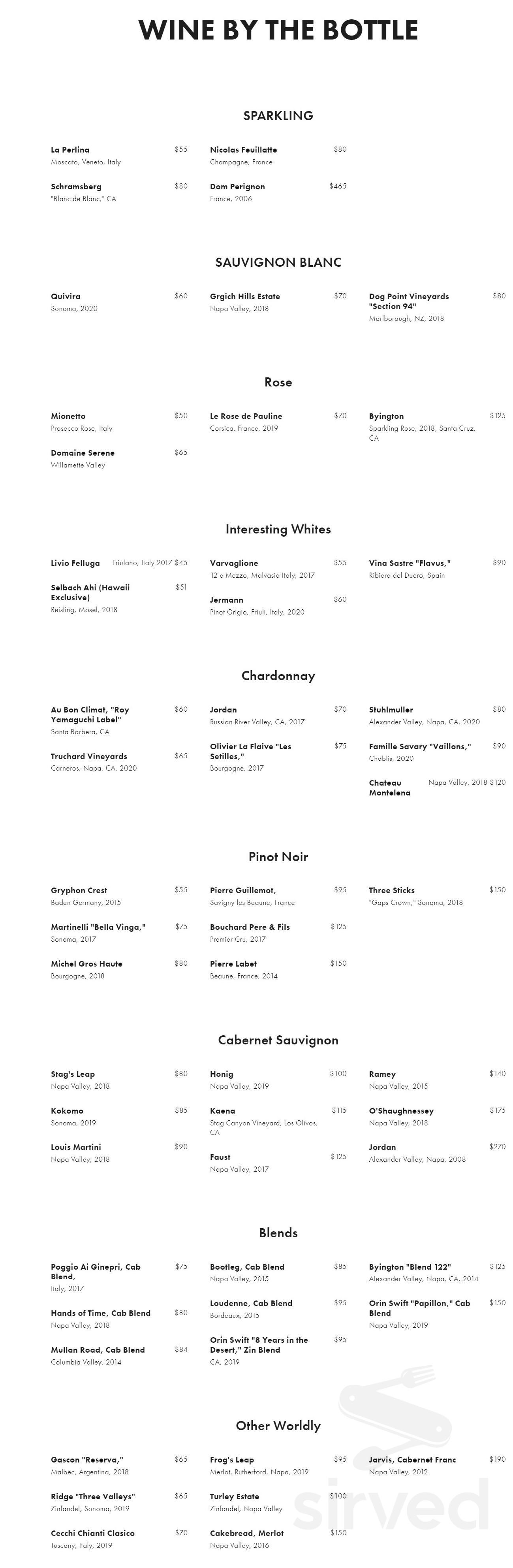 Eating House 1849 Waikiki menu in Honolulu, Hawaii, USA