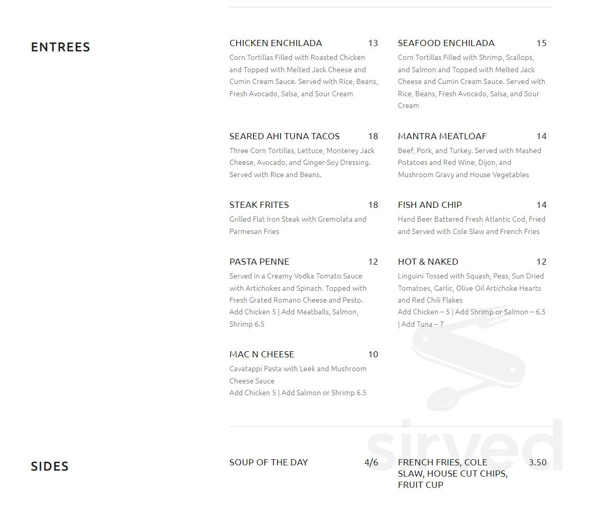 Mantra Bar Grille Menu In Omaha Nebraska USA mantra-bar-grille-menu-in-omaha-nebraska-usa