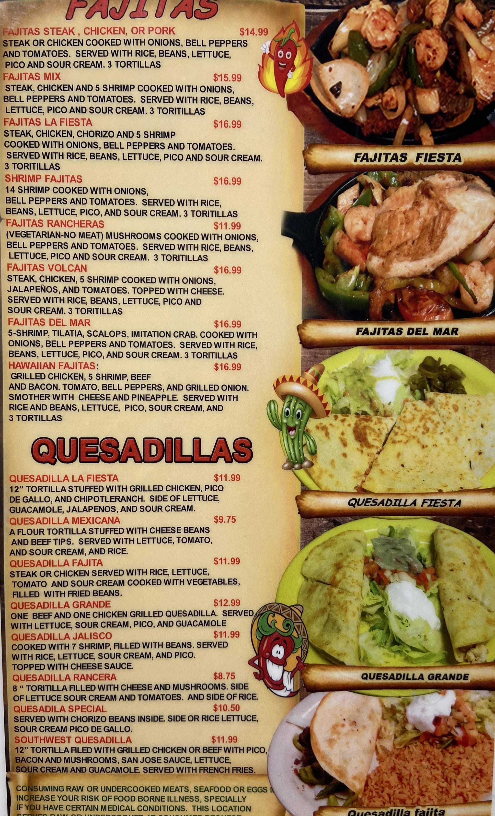 la fiesta mexican restaurant nutrition facts Ryann Waller