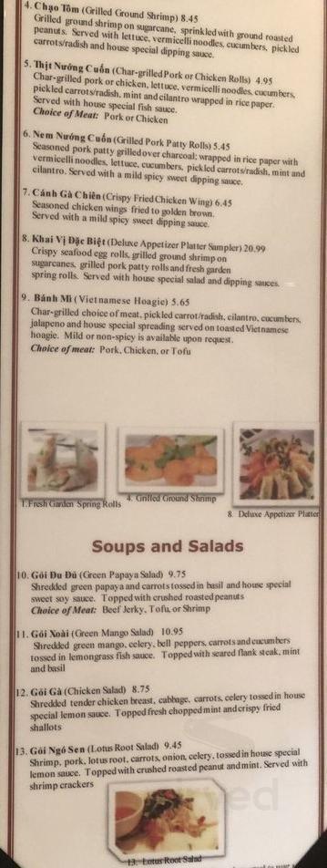 Phở & Beyond menu in Willow Grove, Pennsylvania