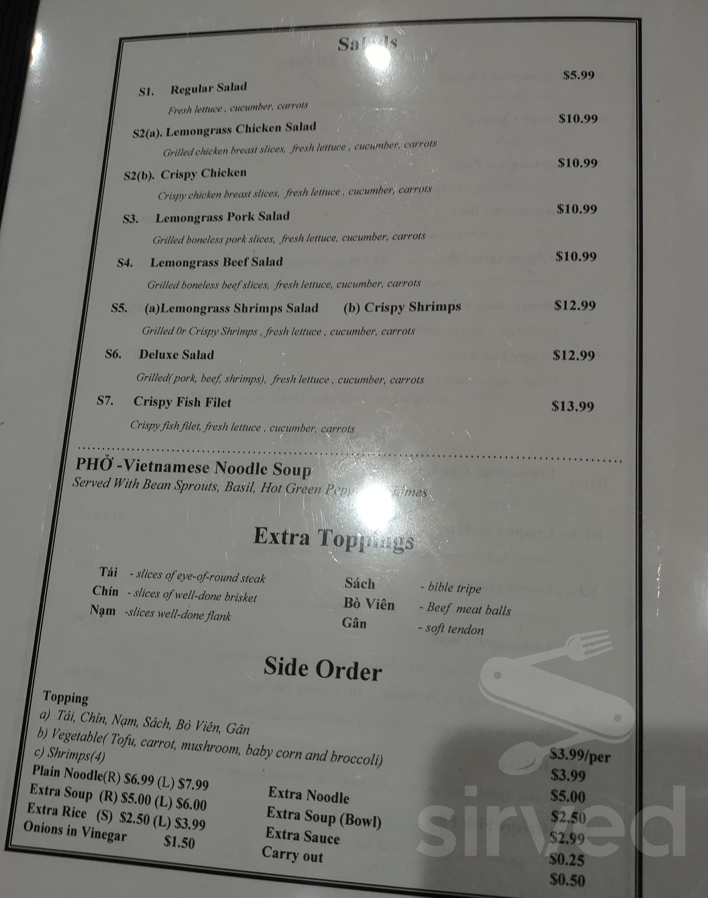 Ramen Factory 42 menu in Falls Church, Virginia, USA