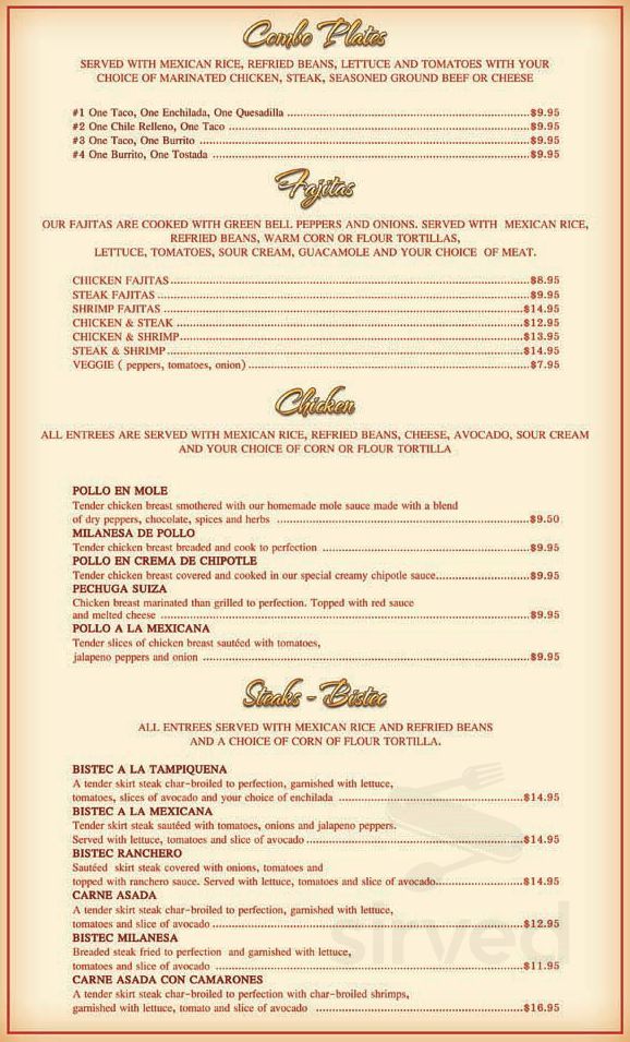 Mango Restaurant menu in Niles, Illinois, USA