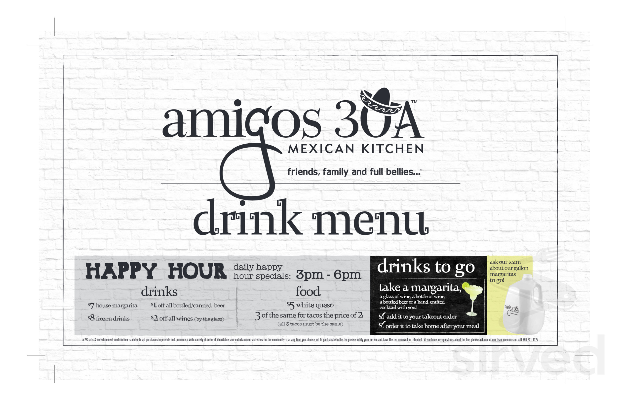 amigos 30A Mexican Kitchen menu in Rosemary Beach, Florida, USA