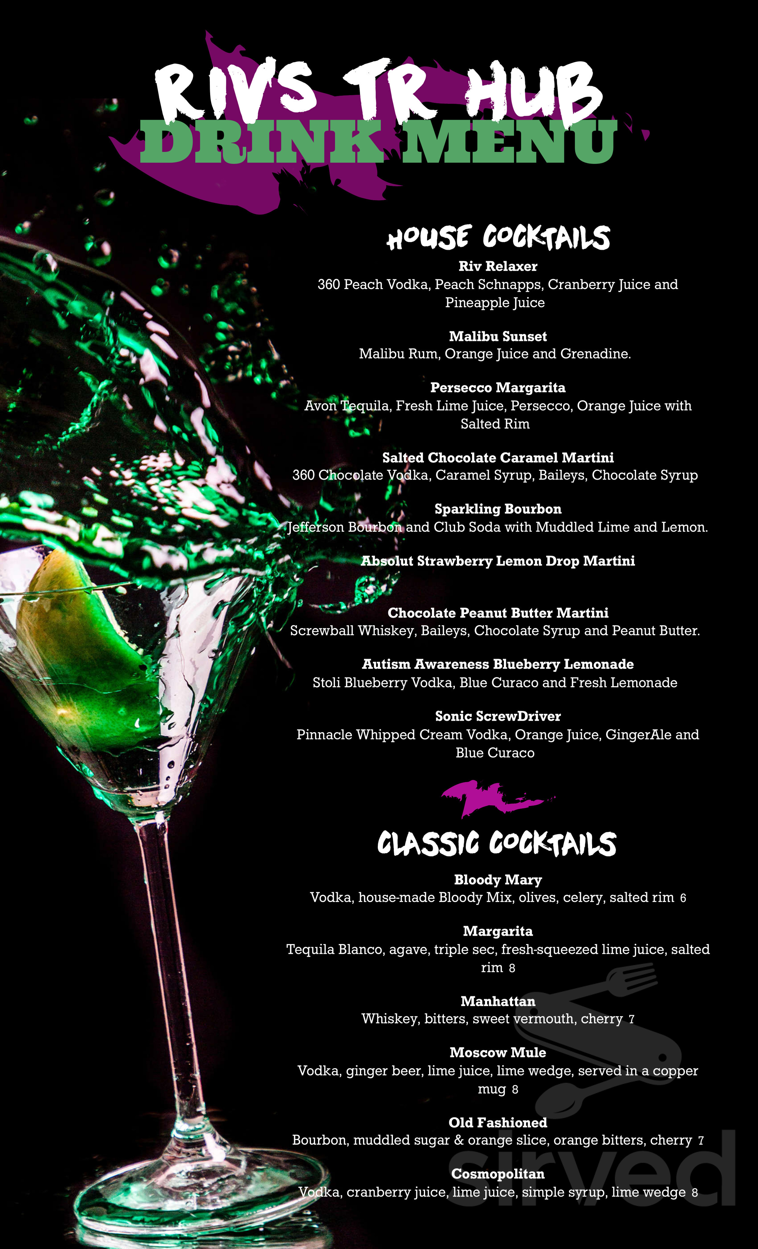 Riv's Toms River Hub menus in Toms River, New Jersey, United States