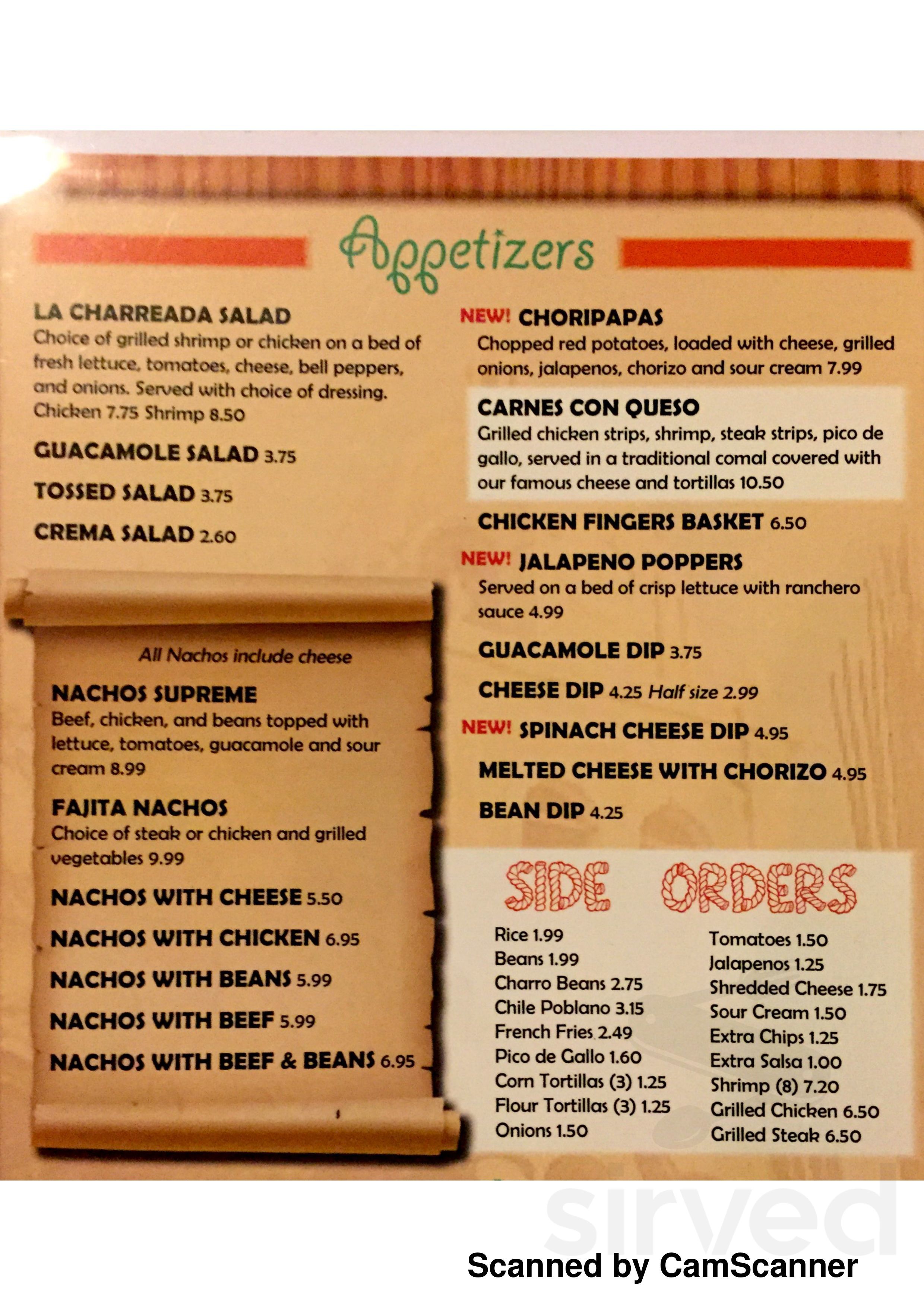 lacharada menu