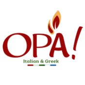 OPA! Italian & Greek Logo in West Des Moines, Iowa