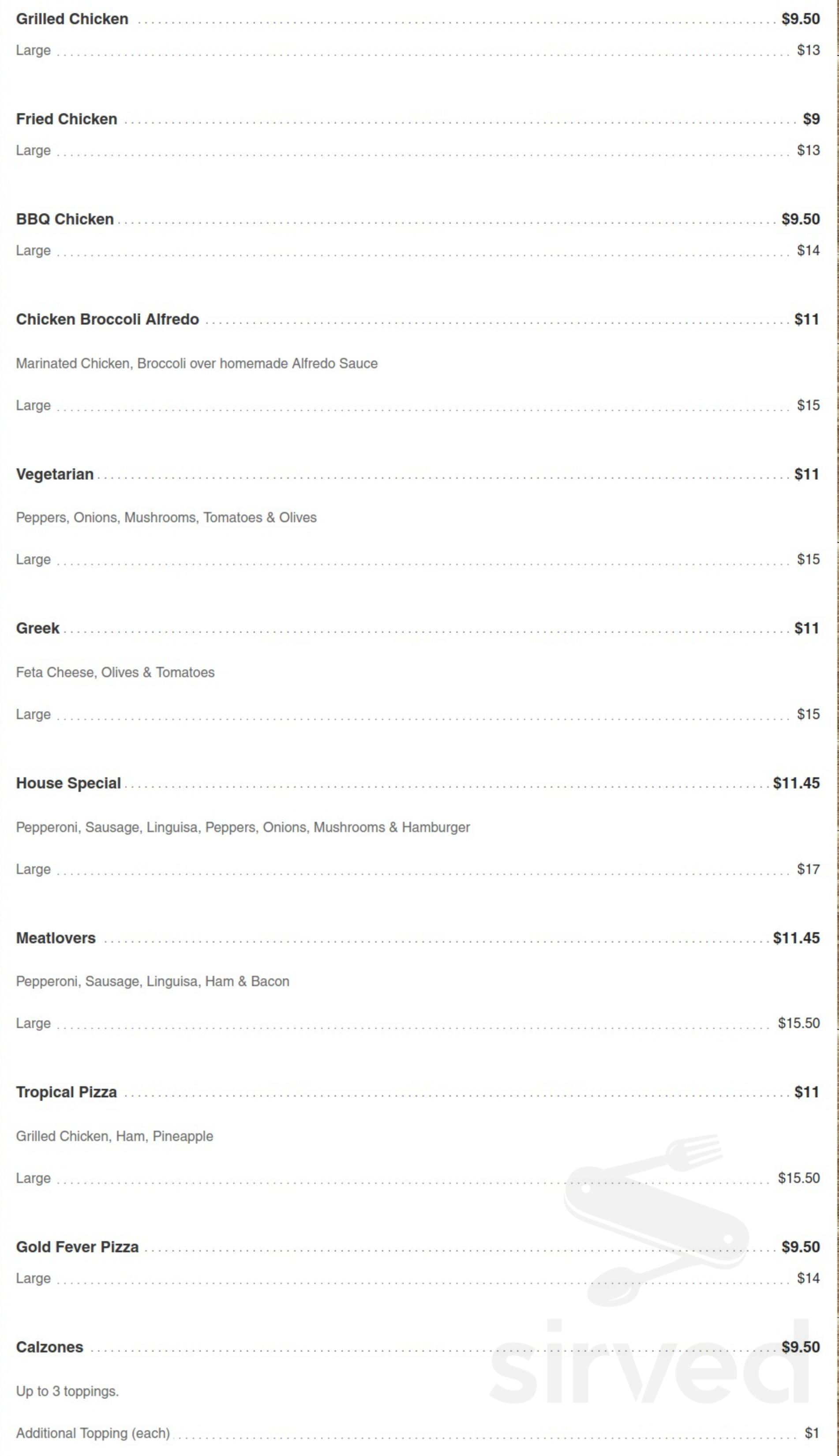 Bridgewater House of Pizza menus in Bridgewater, Massachusetts, United