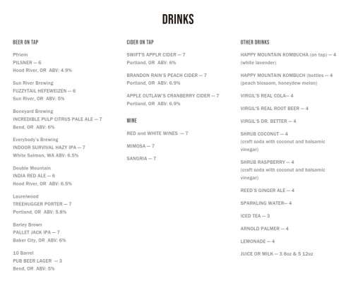 Hostel Cafe Menu In Portland Oregon USA Hostel Cafe Menu In Portland Oregon USA