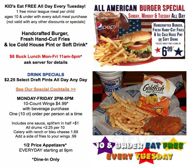 Ralphie's Sports Eatery menu in Galion, Ohio, USA