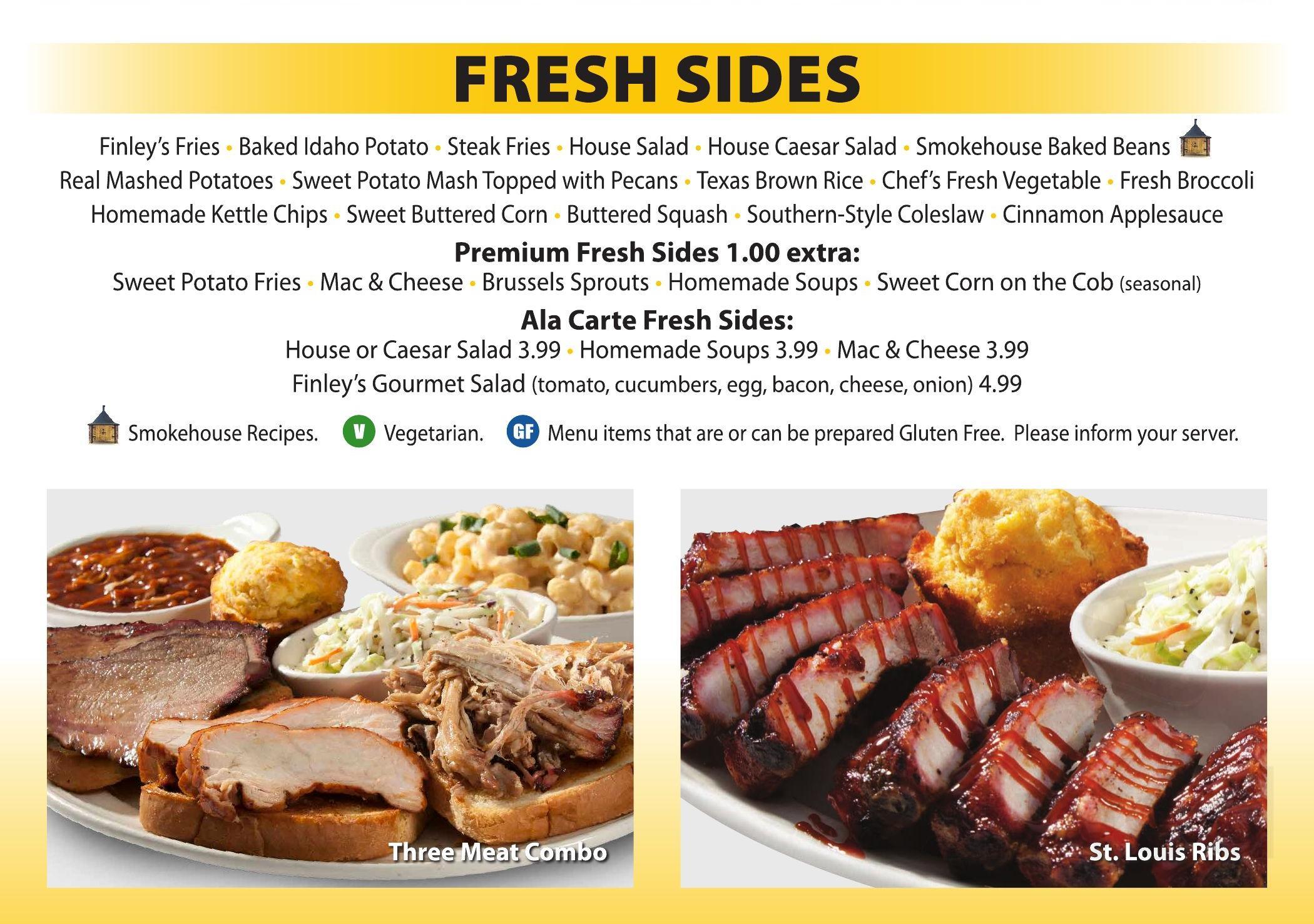 Finley S Grill Smokehouse Menunull