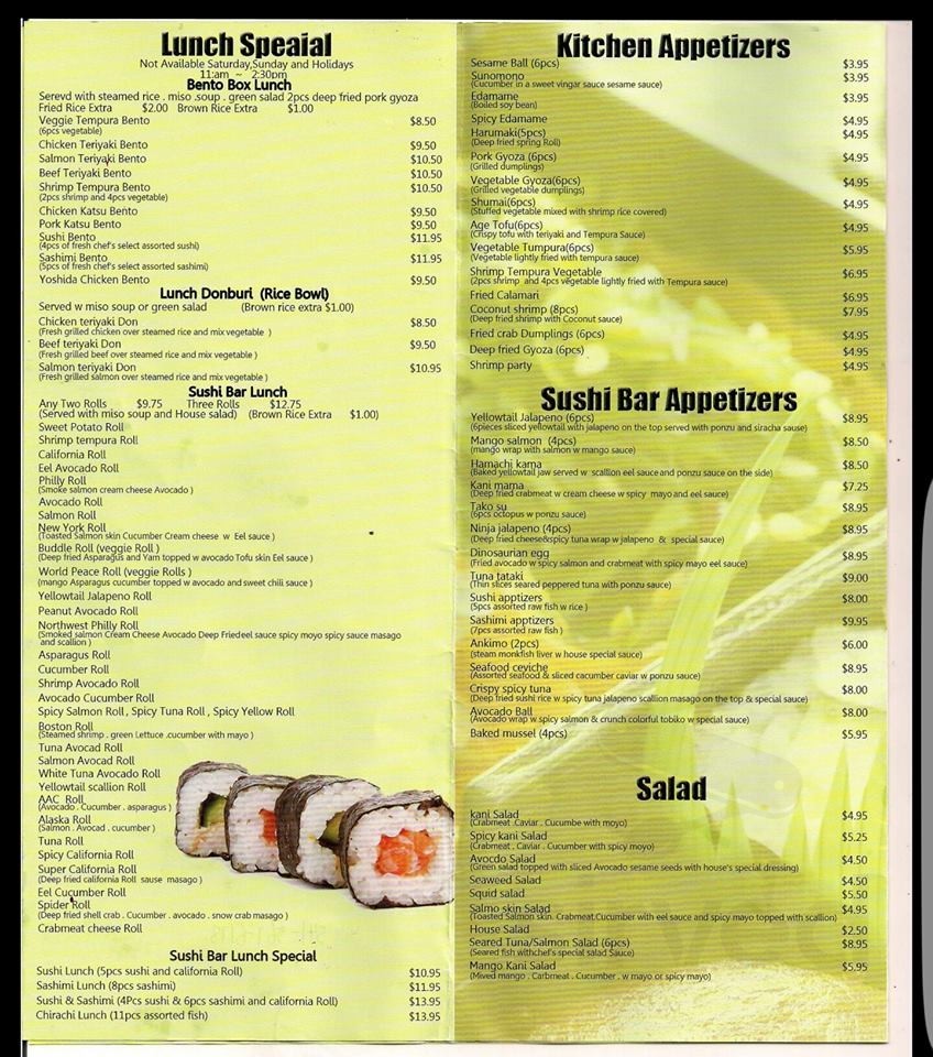 kobe sushi the dalles