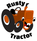 Rusty Tractor Logo in Kensington, Kansas