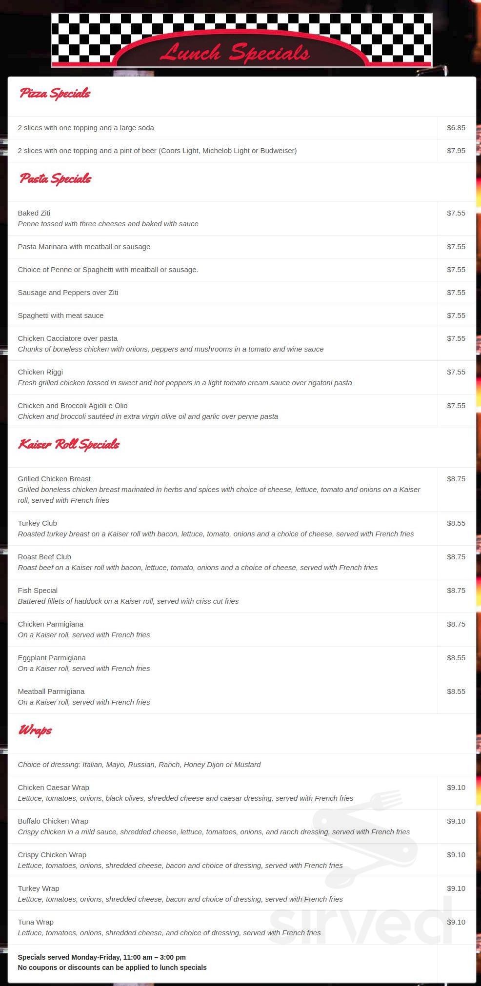 Labella Pizza of Wynantskill menu in Wynantskill, New York, USA