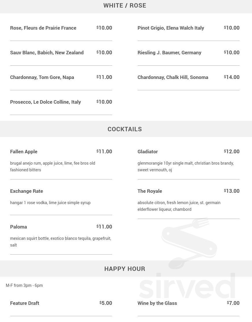 Ovie Bar &amp; Grill menu in Chicago, Illinois, USA