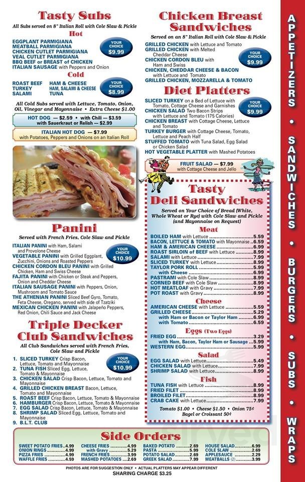 Chris’ Corner Diner menus in Monmouth Junction, New Jersey, United States