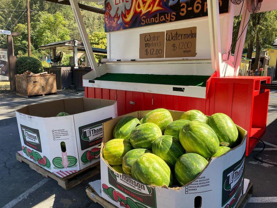 Buster's Original Southern BBQ menu in Calistoga, California, USA