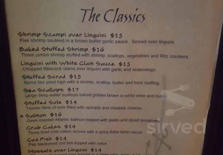 Saybrook Fish House menu in Canton, Connecticut