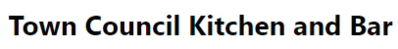Town Council Kitchen & Bar Logo in Neenah, Wisconsin