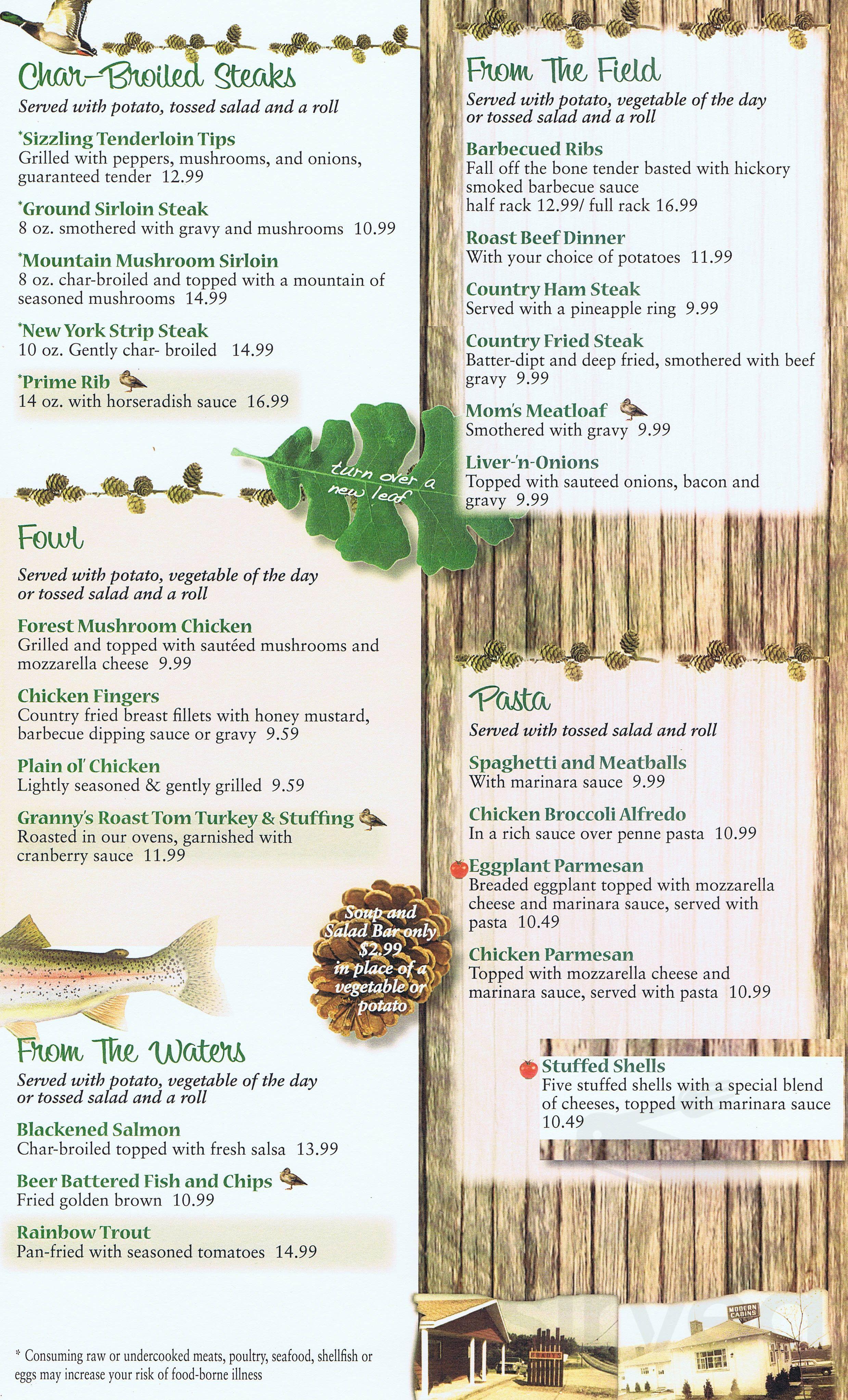 Brady's Restaurant menu in Acme, Pennsylvania, USA