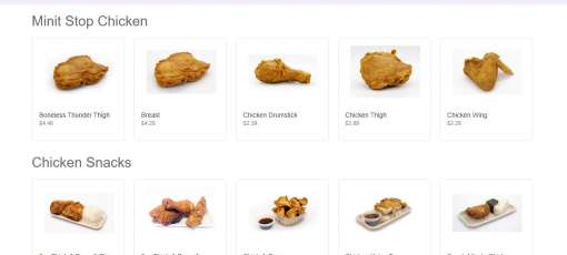Menu for Minit Stop Kahului - Wakea - Fried Chicken, Convenience Stor ...