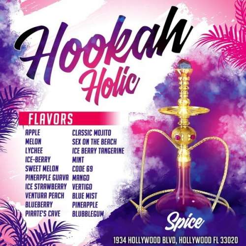 Spice RestoLounge menu in Hollywood, Florida, USA