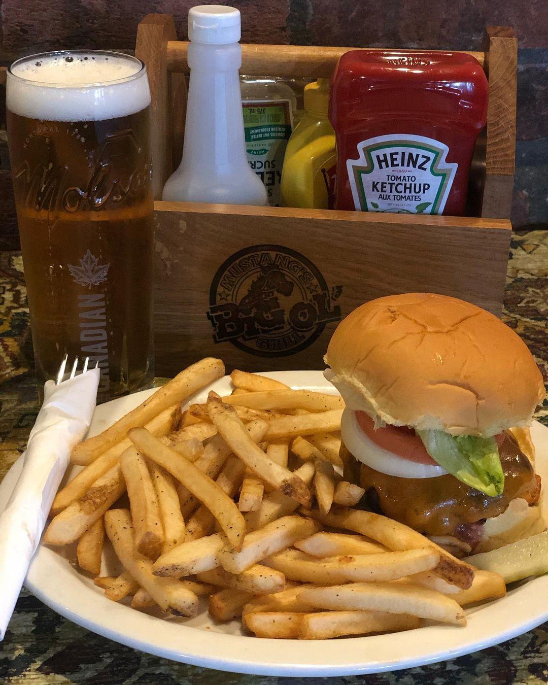 Mustang's Big Ol' Grill menu in Stoney Creek, Ontario, Canada