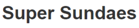 Super Sundaes Logo in Hillsborough Township, New Jersey