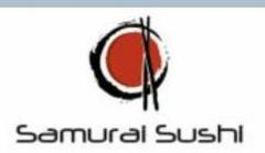 Samurai Sushi Logo in East Rutherford, New Jersey