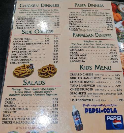 Village Pizzeria Restaurant & Lounge menu in Mechanic Falls, Maine, USA