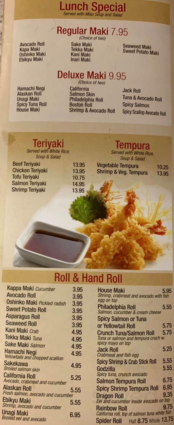 Jin's Asian Cuisine 2 menu in Keyser, West Virginia, USA