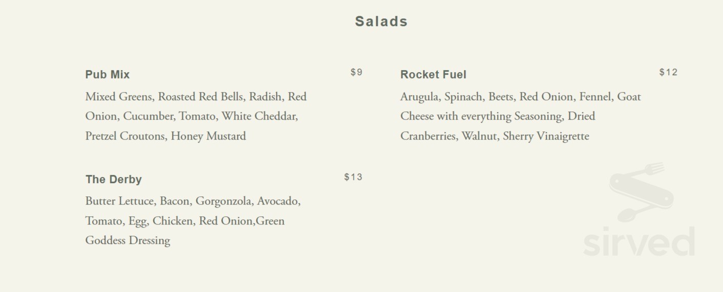 Harbor House menu in Los Angeles, California, USA