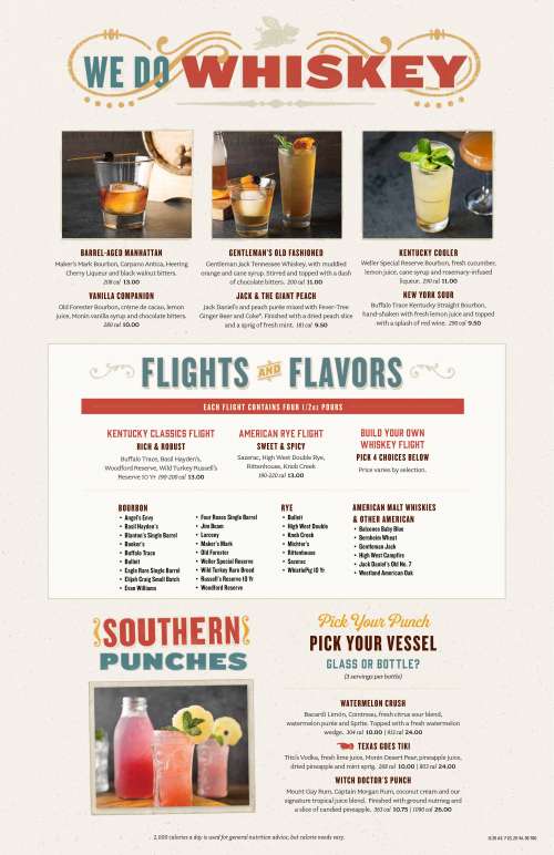 Lucille's Smokehouse BarBQue menu in Brea, California, USA