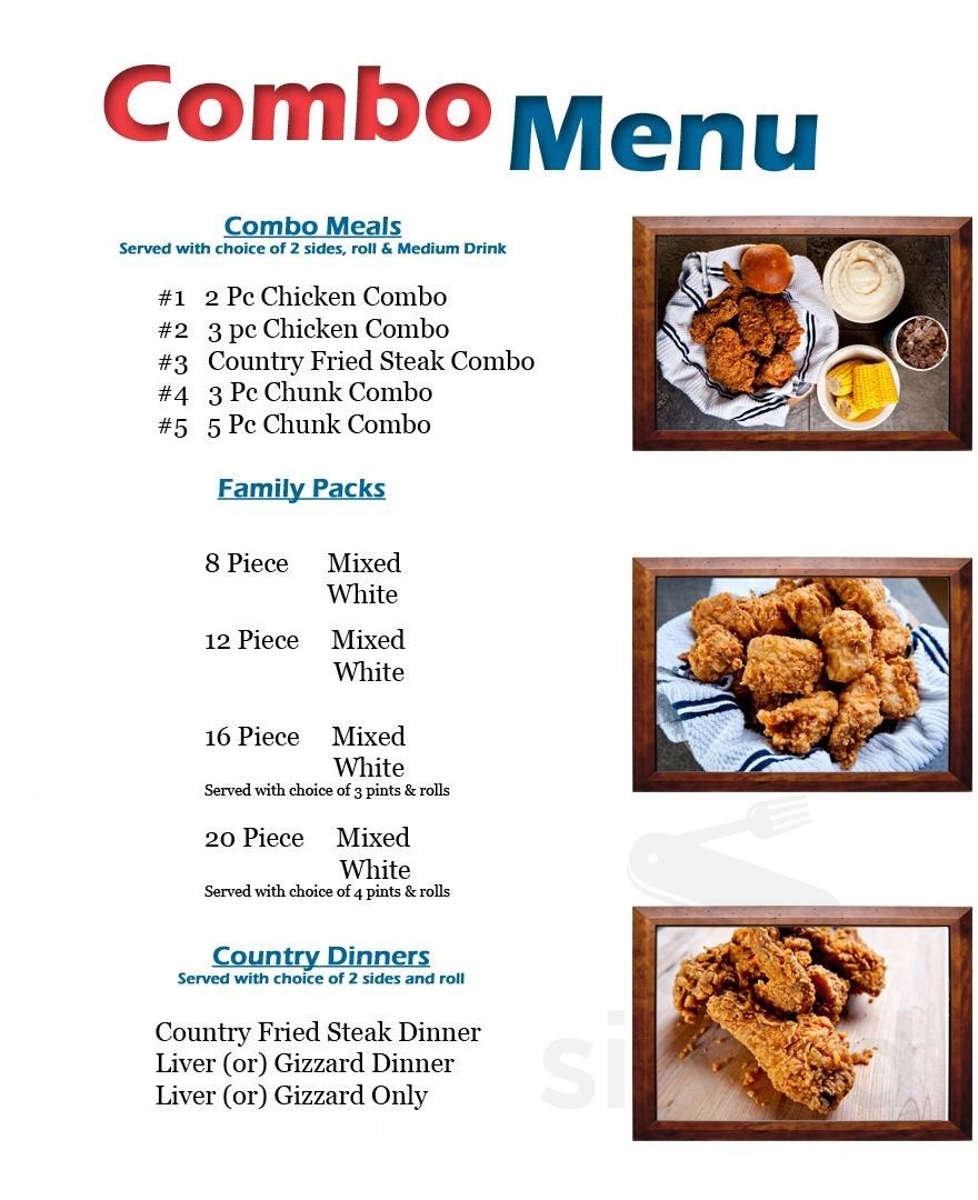 Charlie's Chicken menu in Sand Springs, Oklahoma
