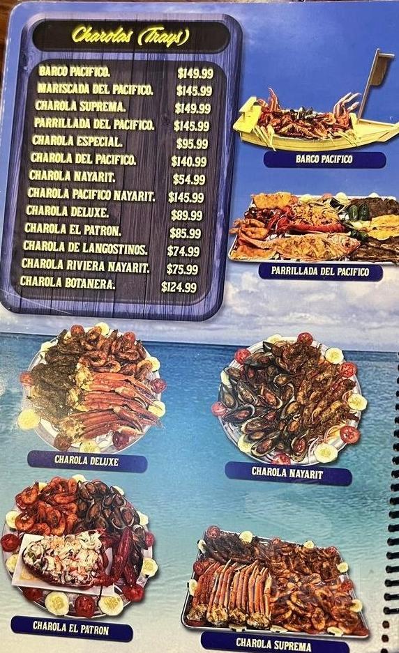 Mariscos Pacifico Nayarit menu in Knoxville, Tennessee, USA