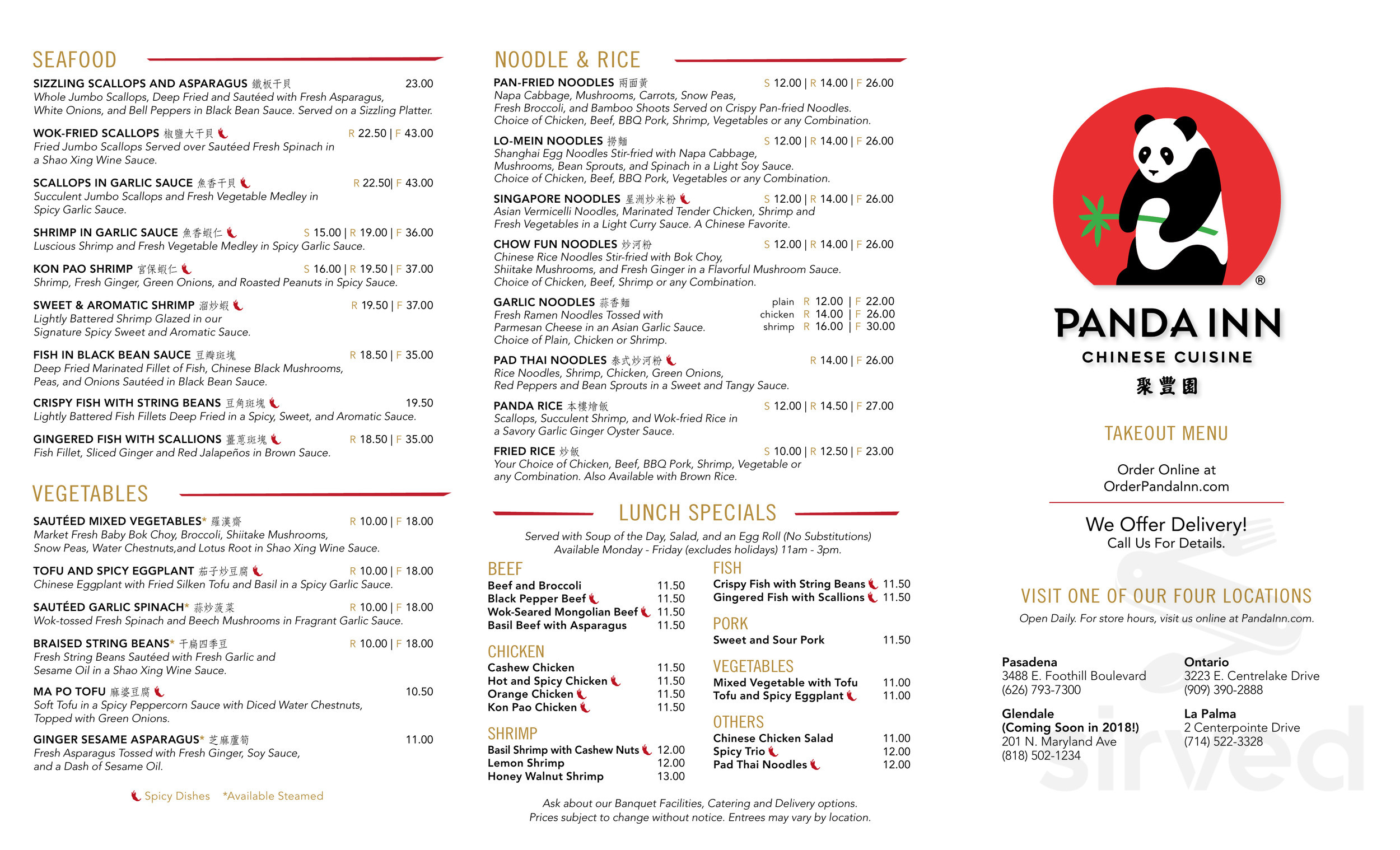 panda country clairemont menu