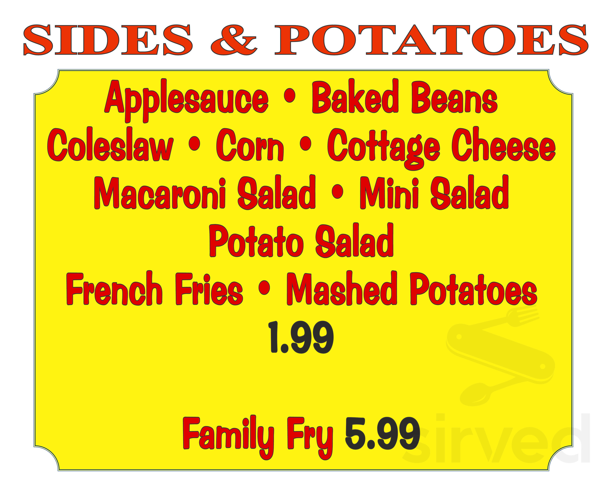Villager Restaurant menus in Storm Lake, Iowa, United States