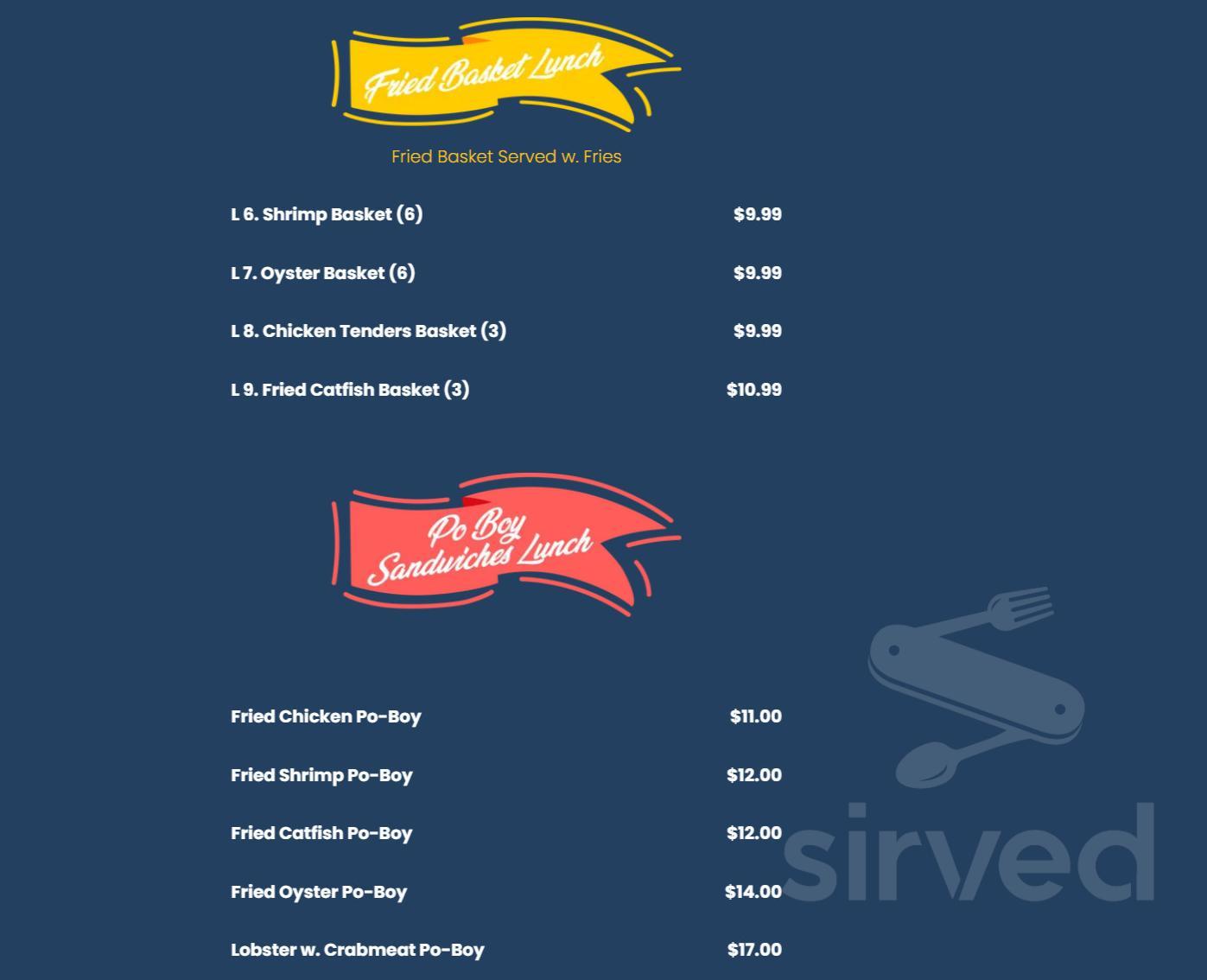 CRAZY CRAB menu in Kissimmee, Florida, USA