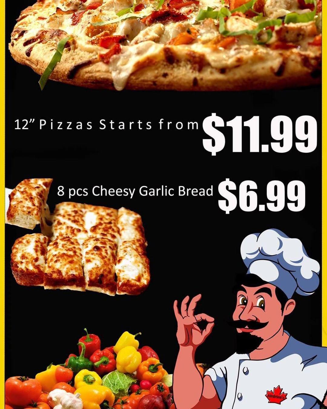 Mr Pizza Airdrie menu in Airdrie, Alberta, Canada