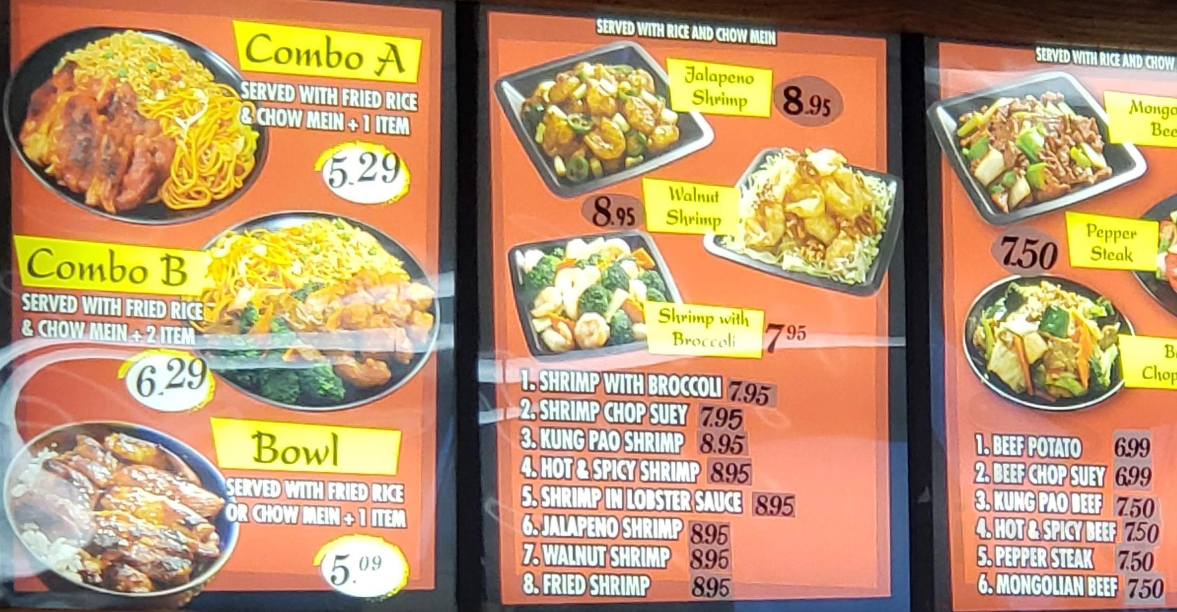 K H Chinatown Express Menus In South Gate California United States