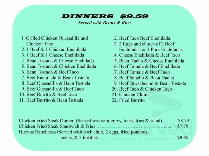Greendoor LaFamilia menu in Arkansas City, Kansas