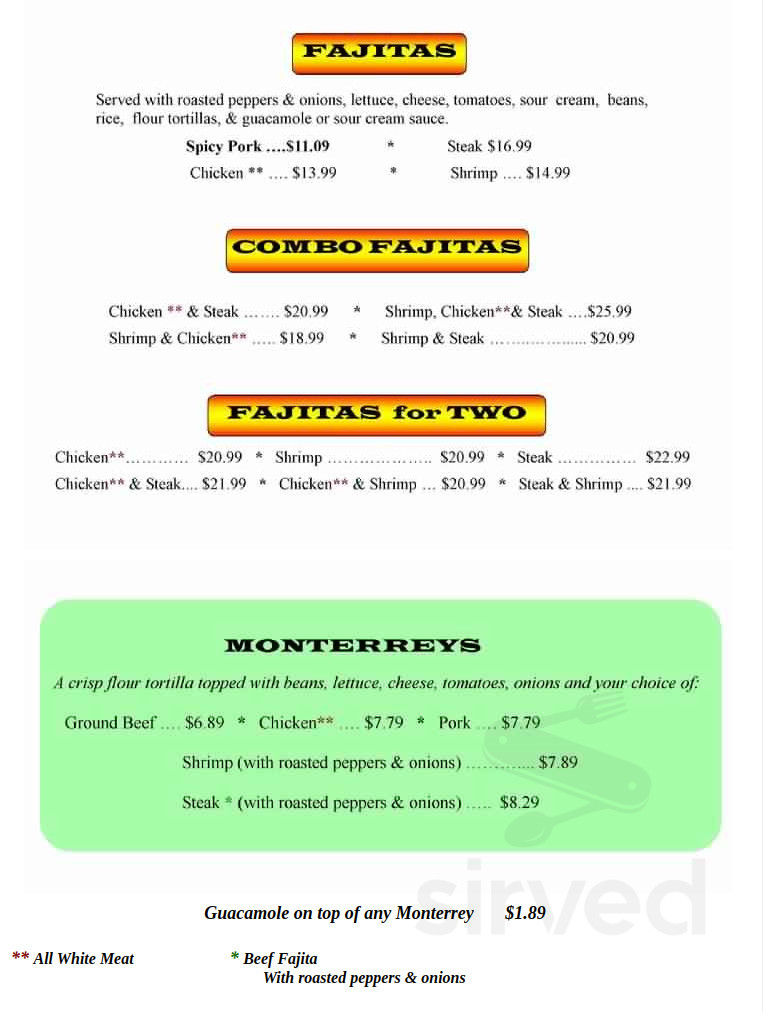Greendoor LaFamilia menu in Arkansas City, Kansas