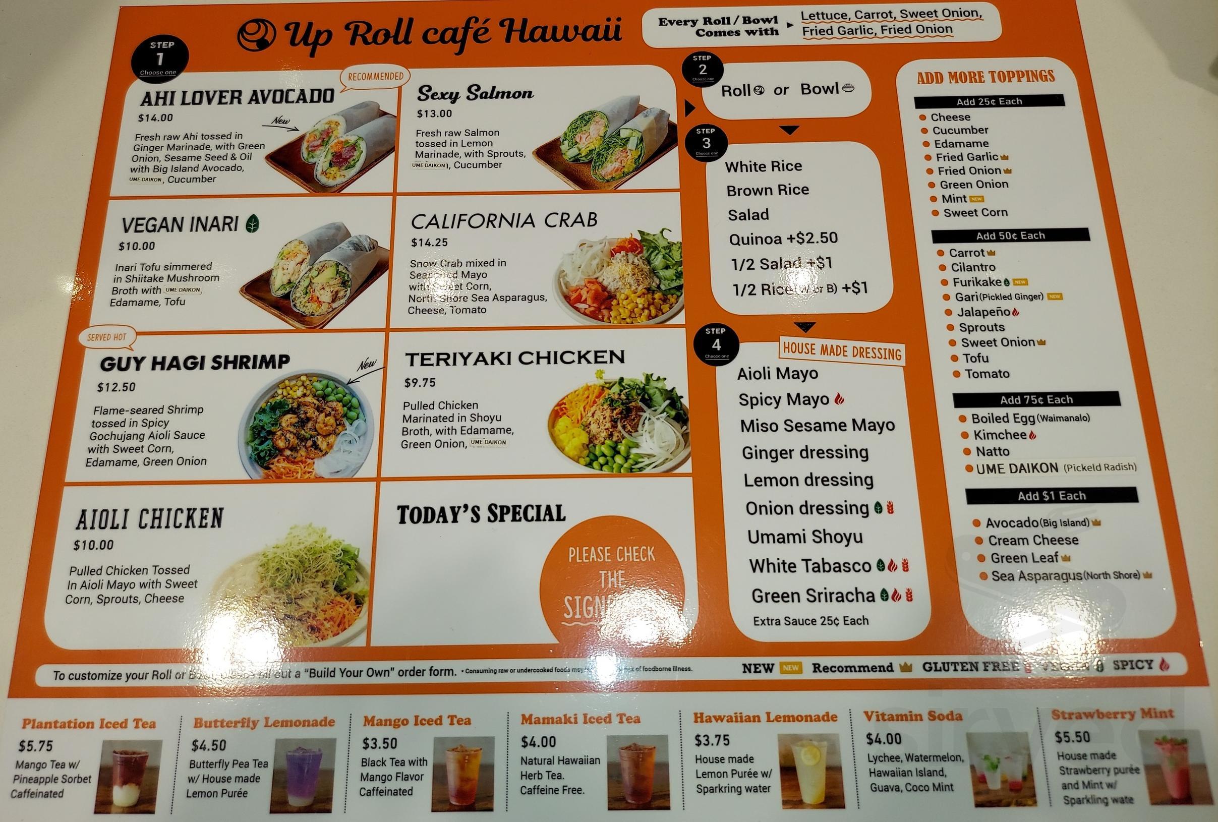 Highlands Market menu in Pearl City, Hawaii, USA